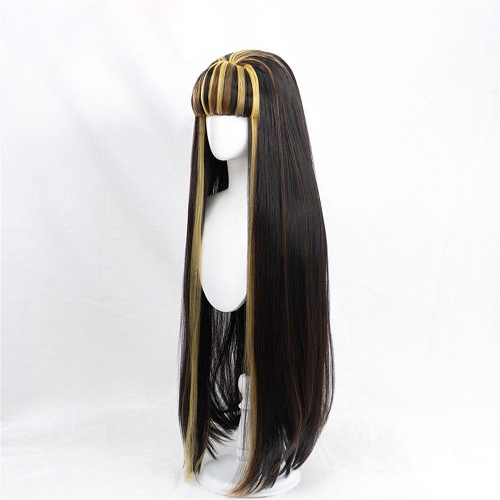 Game Cleo de Nile Wig Anime Monster High Cleo de Nile Cosplay Cute Wig Hair Heat Resistant Synthetic Women Long Wig