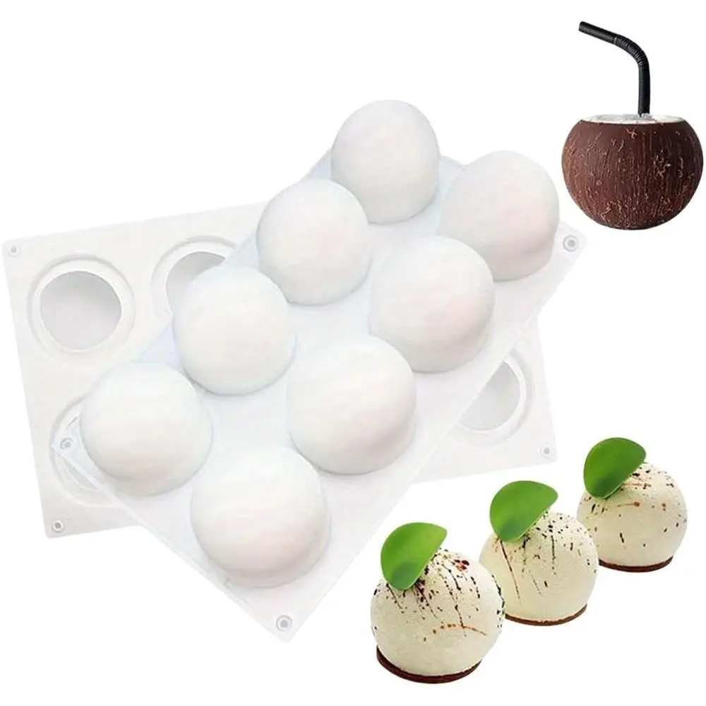Chocolate Sphere Mold Ball Round Mold Shape Silicone Chocolate Cake Mousse Dessert Baking Pastry Bakeware Baking Supplies Silicone Baking Molds