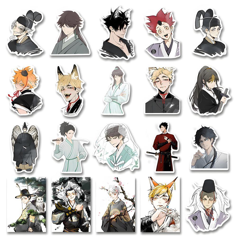 Anime Character Pattern Sticker, 48pcs/set Waterproof Self Adhesive Decor Paper, DIY Sticker for Gift Greeting Card Water Bottle Laptop Phone