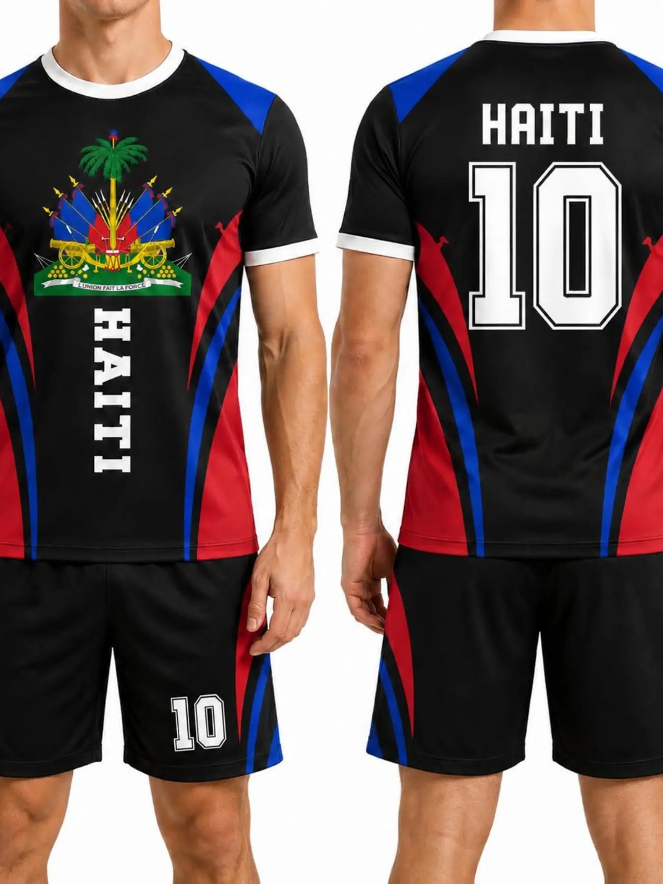 Men's Football Jersey, Haiti Panama Curaçao Soccer Shirt, Team Apparel, Fan Clothing, Game Day Gift, Sporty Long Slim Fit T-Shirt