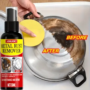 Powerful rust remover and rust inhibitor spray – a fast-penetrating formula combined with a key nozzle design effectively removes corrosion and oxidation stains from metal surfaces – an easy-to-use bottled automotive maintenance solution.