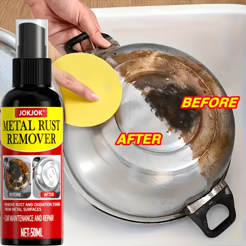 Rust remover, rust inhibitor spray, Rust removal spray, a fast-penetrating formula with key nozzle design removes corrosion and oxidation stains from metal surfaces, an easy-to-use automotive maintenance solution