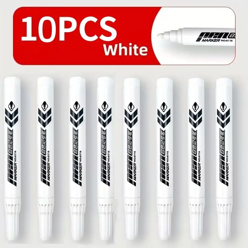 10pcs Markers Set, Neutral Pens for Calligraphy, Labeling, Office Supplies, Artistic Creations, Essential Drawing Tools