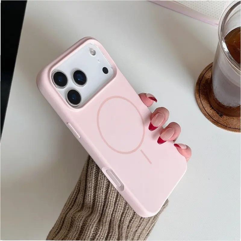 Original Liquid Silicone Magsafe Case for iPhone 17 Air, 16, 15 Plus, 14, 13, 12, 11 Pro Max, Magnetic Wireless Charging, Soft Gel Material