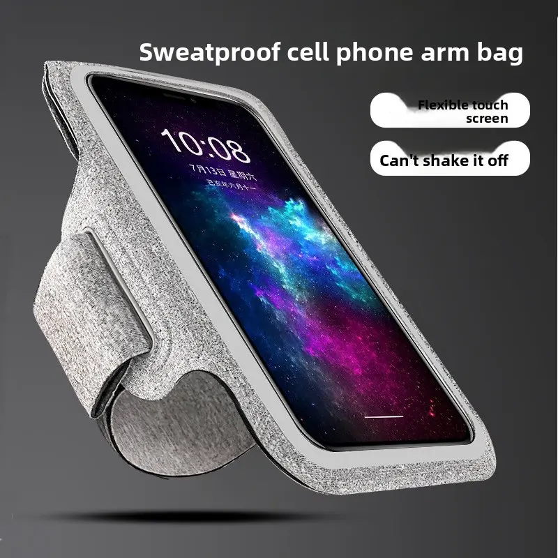 Unisex 7-Inch Universal Sweatproof Sports Armband, Cell Phone Arm Sleeve Wrist Bag for Running, Gym, Outdoor Fitness