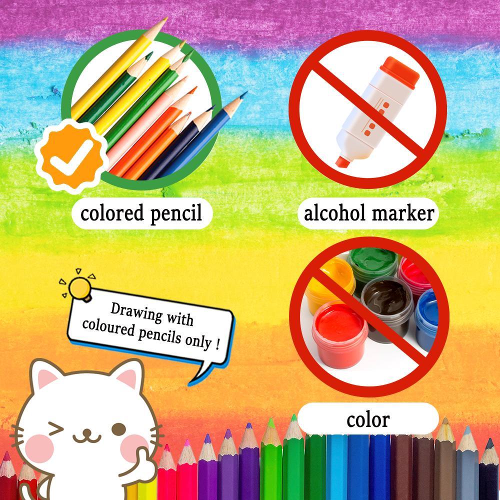 Animal & Flower Pattern Drawing Book, 30 Sheets 100gsm Thick Paper Spiral Coloring Book, DIY Painting Supplies for Stress Relief