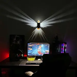 Black Tech Eagle Wall Lamp Minimalist Animal Projector Light Hanging Light Personality Wall Light Luxurious Creative Home Night Light