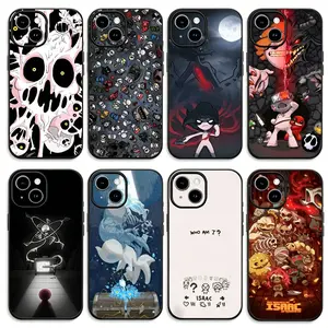 Binding Of Isaac Anime Phone Case for iPhone 17 Pro Max Air 16 Pro 15 14 Plus 13 12 11 and Samsung S26-S23 Plus Ultra Classic black soft shell