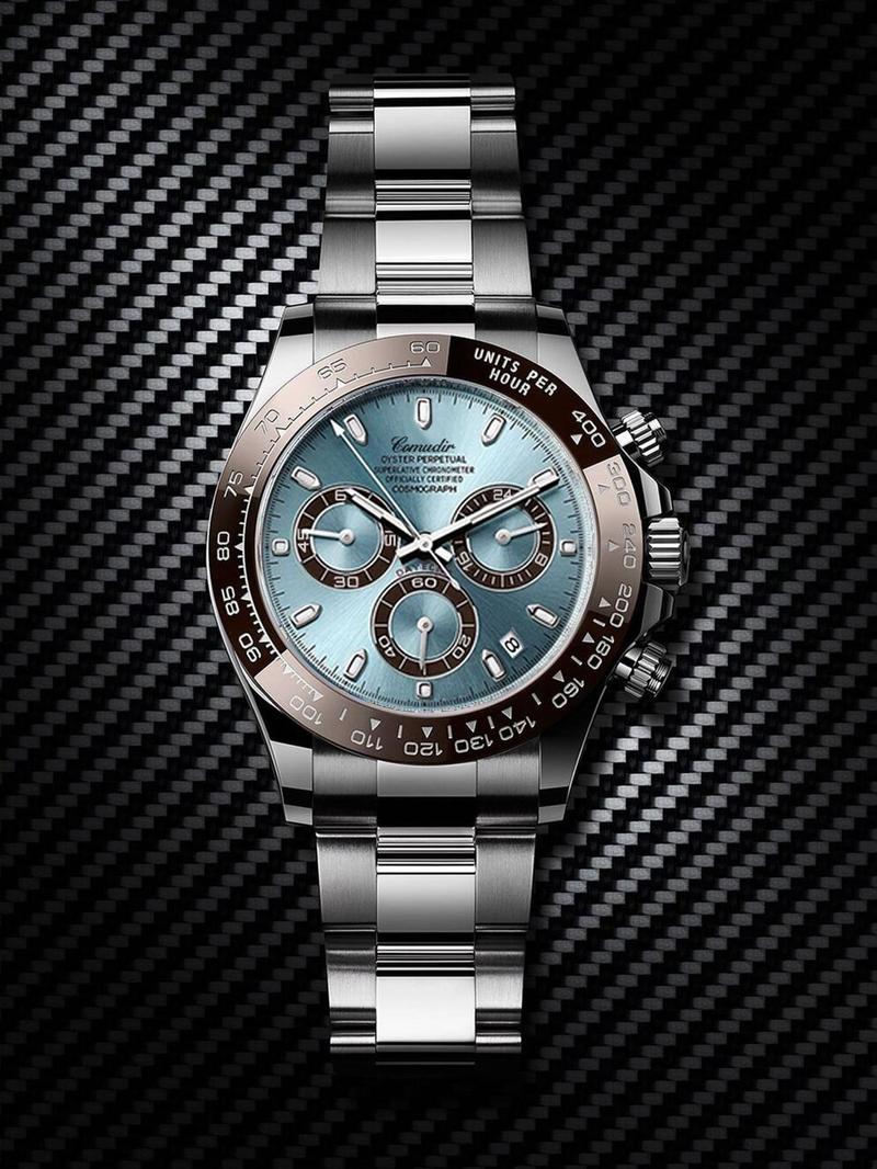 Men's Business Fashion Analog Quartz Watch, Fashion Watch for Party, Daily Clothing Decor, Trendy All-match & Exquisite Watch for Birthday Gift with Box, Business Fashion Watches