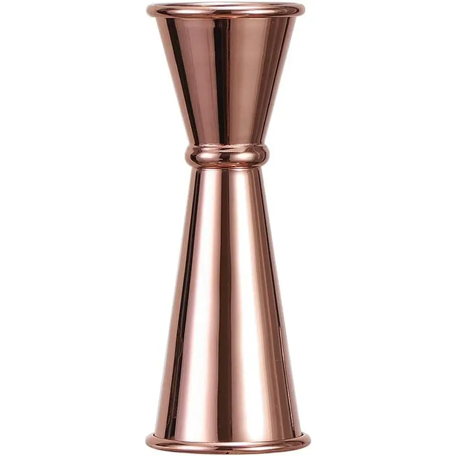 1 Pack Double Cocktail Jigger,Bar Jiggers with Measures(Rose gold) | 2 oz/1 oz Stainless Steel Jigger for Bartending,Bar Tools Used for Bar,Home Party,Bar Measuring Jigger