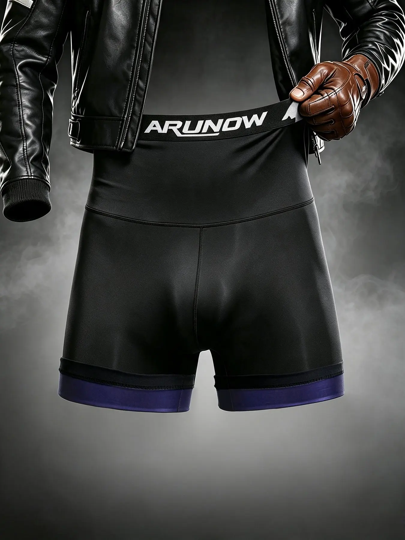 Sweat Compression Sports Shorts for Men, High Waist Stretch Workout Bottoms, Soft Casual Wear for Jogging Cycling Gym Training and Daily Layering, Tight Shorts