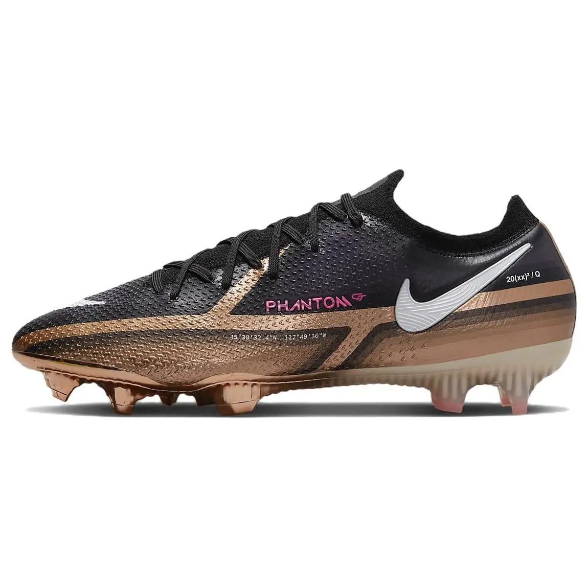 Nike Phantom GT2 2 Elite Q FG Soccer Cleats for Men and Women – Textile Upper, Cushioned, Non-Slip, Durable on Natural Grass Verifiable, with credentials and supporting global authentication