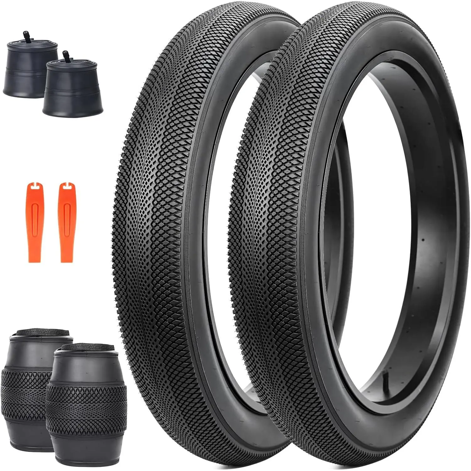 Fat Bike Tire 20/24/26 x 4.0 inch Heavy Duty Anti-Slip Foldable Replacement All-Terrain Tire for E-Bike Snow Bike