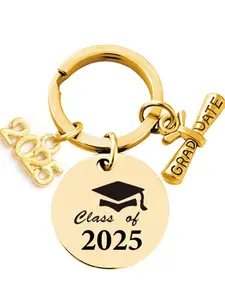 Graduation Season Gift, Stainless Steel Keychain, Metal Keychain, Backpack Pendant, Can Be Engraved, Heartfelt Gift
