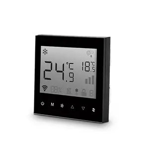 ZigBee Smart Thermostat, APP & Remote Control Switch for Home and Hotel Air Conditioners with Voice Control Functionality