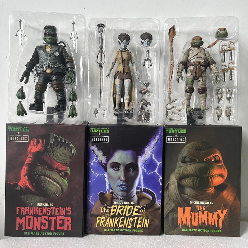 NECA Last Ronin Leonardo April Oneil Casey Jones Hunchback Michelangelo Mummy Raphael Frankenstein Monster Turtle Action Figure popular