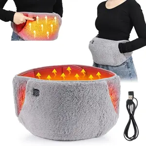 Electric Heated Waist Belt, Plugs in Instantly, Three-Temperature Settings, Warmth for Waist, Hands, Stomach, Soft and Comfortable, Ideal for Home, Commute, Menstruation, Fall Winter Warmth