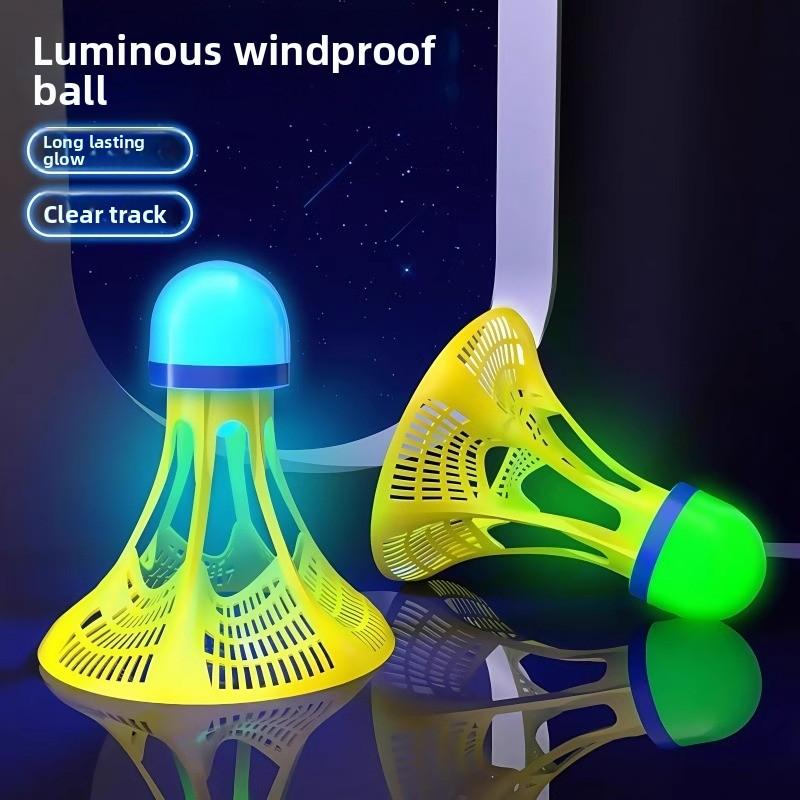 Badminton windproof training ball can't be broken, luminous high elasticity, windproof glow