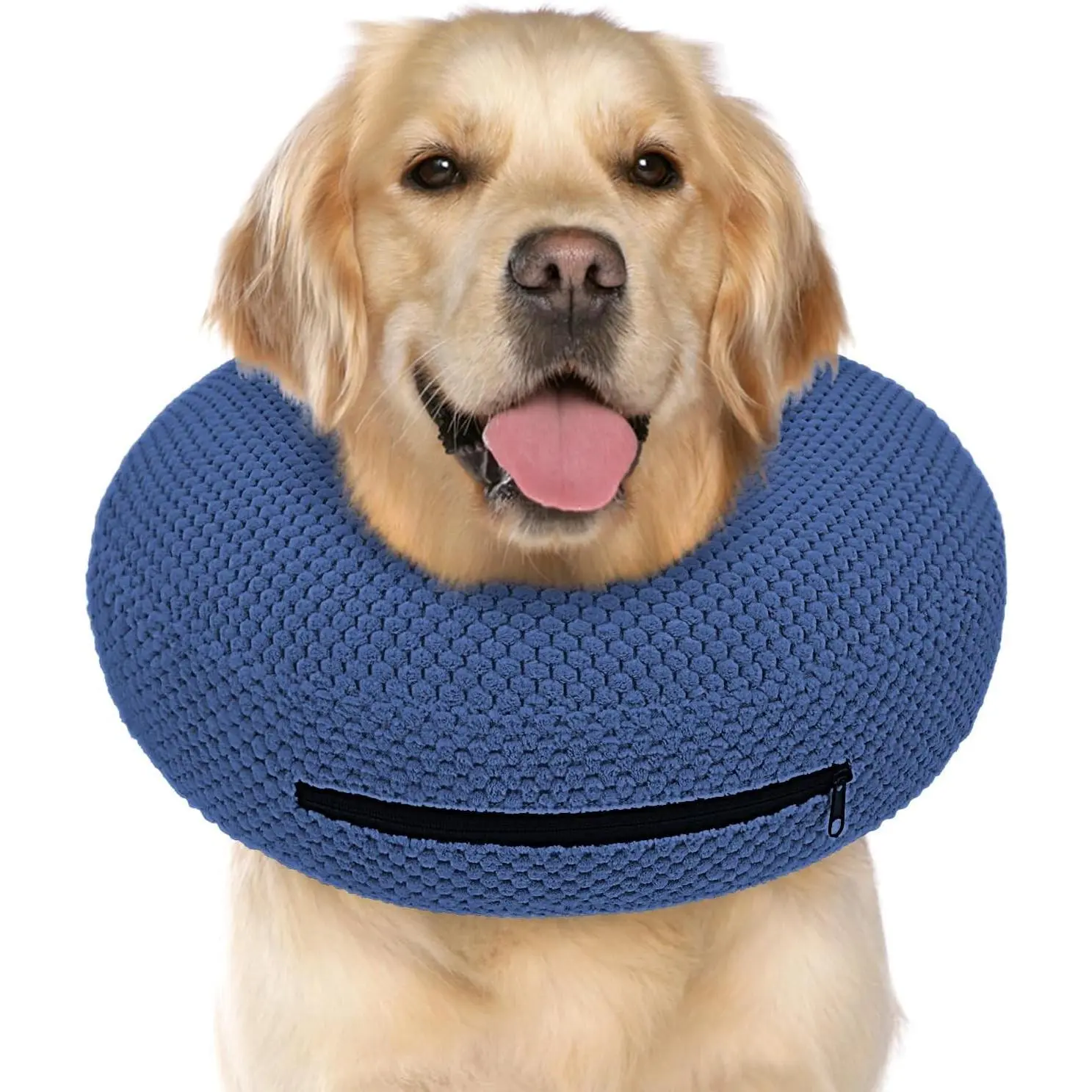 Inflatable Dog Cone Collar for Dogs to Stop Licking, Dog Donut Collar After Surgery, Soft Pet Cone for Small Medium Large Dogs