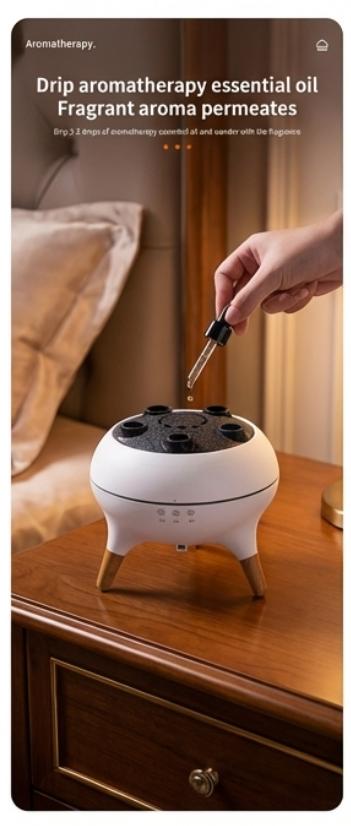 Dynamic Jellyfish Aroma Diffuser 250ML with 7-Color Lights Remote & Touch Control Ultrasonic Aromatherapy for Home Bedroom Office Hotel Sound-Reactive Dancing Mist Dual Control 4H/8H Timer Family-Safe Leak-Resistant