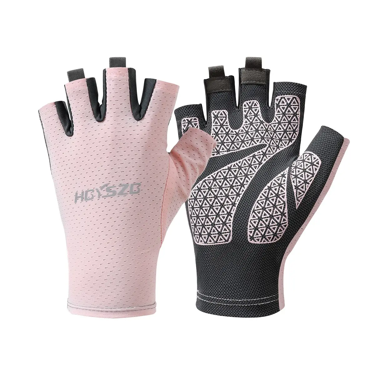 Minimalist Half-Finger Sports Gloves, 100% Polyester Breathable Mesh, Anti-Slip Palm, Quick-Dry Gym Fitness Gloves, Unisex M/l/xl, Summer Sun Protection