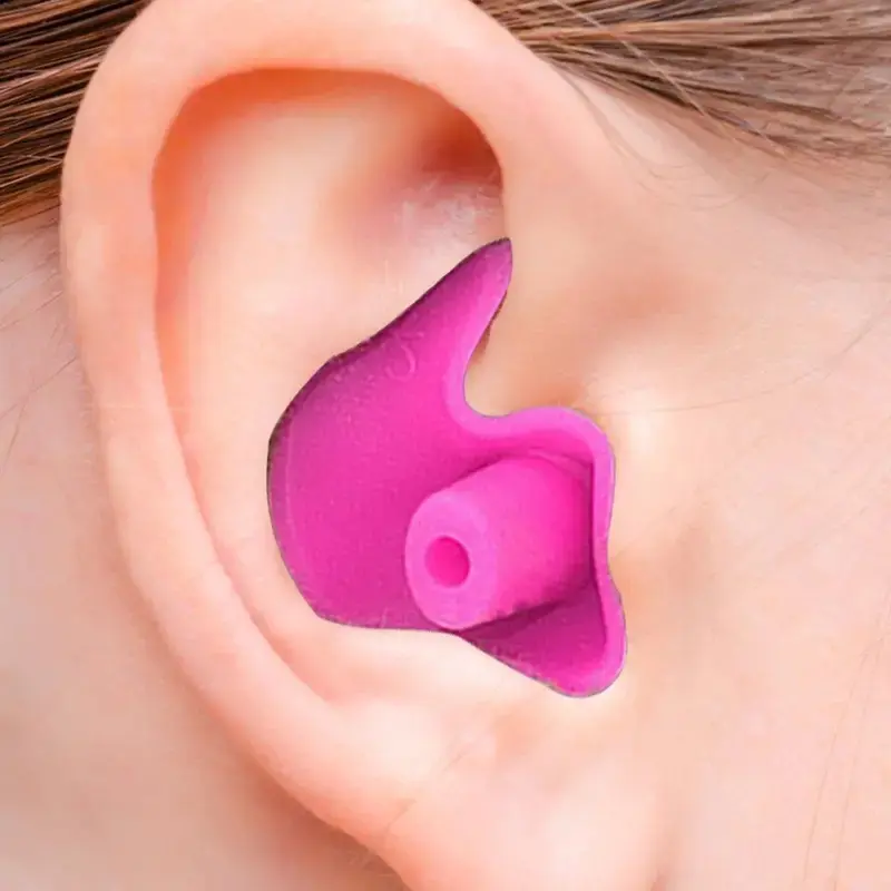 5 Pairs Silicone Earplugs Swimming And Bathing, Waterproof Spiral Design, Anti Water Ingress, Suitable Adults, Box Set