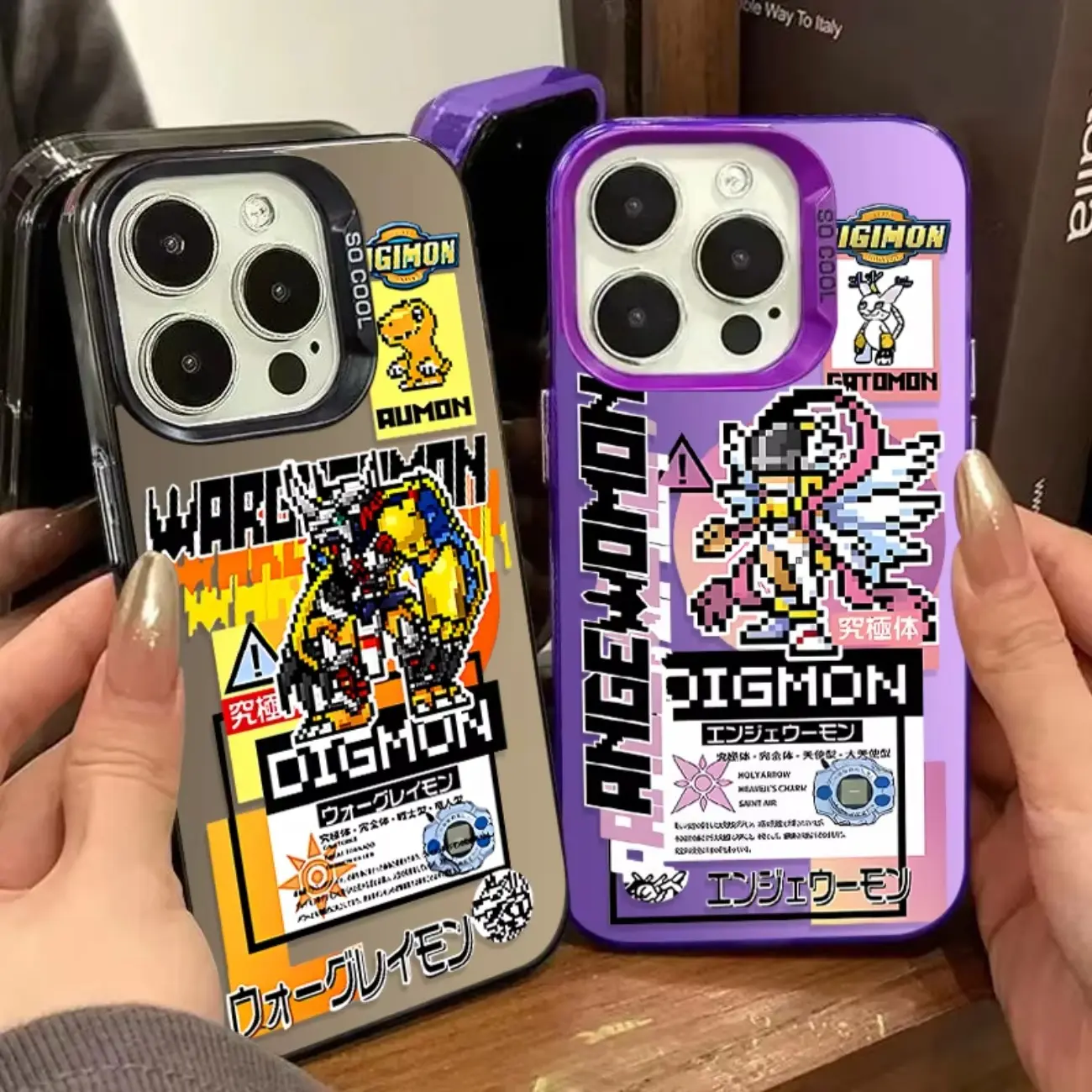 Digimon Adventure Hard Case for iPhone 17 16 15 14 13 12 11 Pro ProMax Plus Air Back Cover