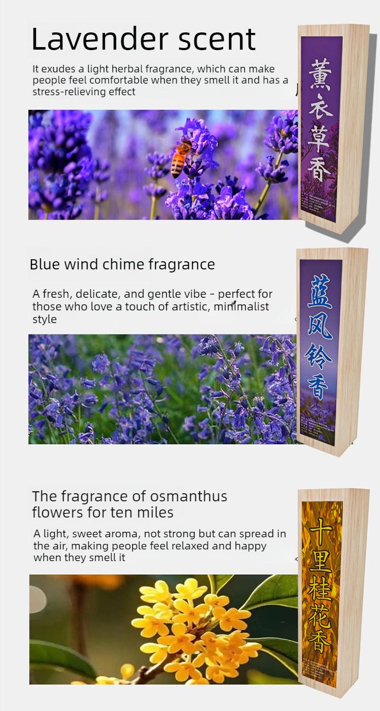 Lavender Incense Sticks for Home Use Indoor Air Purifying & Odor Eliminating Scented Sticks with Cedar Osmanthus & Orange Fragrances for Relaxation and Fresh Aroma aromatherapy