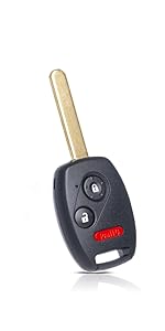 Key Fob Remote Replacement Fits Honda CRV 2007 2008 2009 2010 2011 2012 2013/CRZ 2007-2014 2015/Fit/Insight/Accord Coupe/Crosstour MLBHLIK-1T Keyless Entry Remote Control 35111-SWA-306