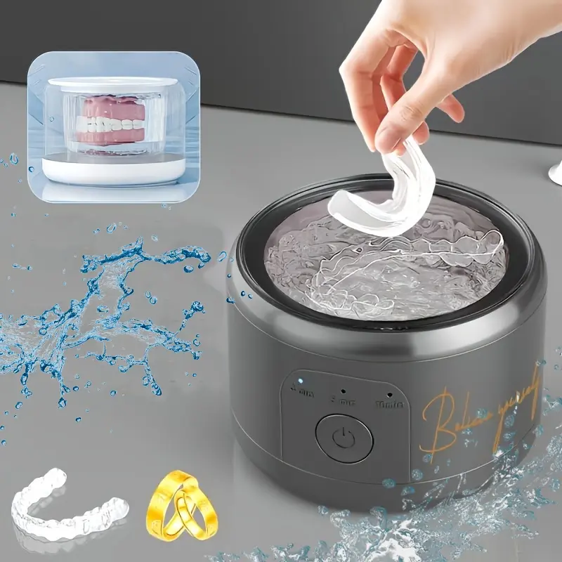 New Mini Ultrasonic Cleaning Machine for Business Travel, Office, Personal Fixture, Portable Ultrasonic Cleaning Machine