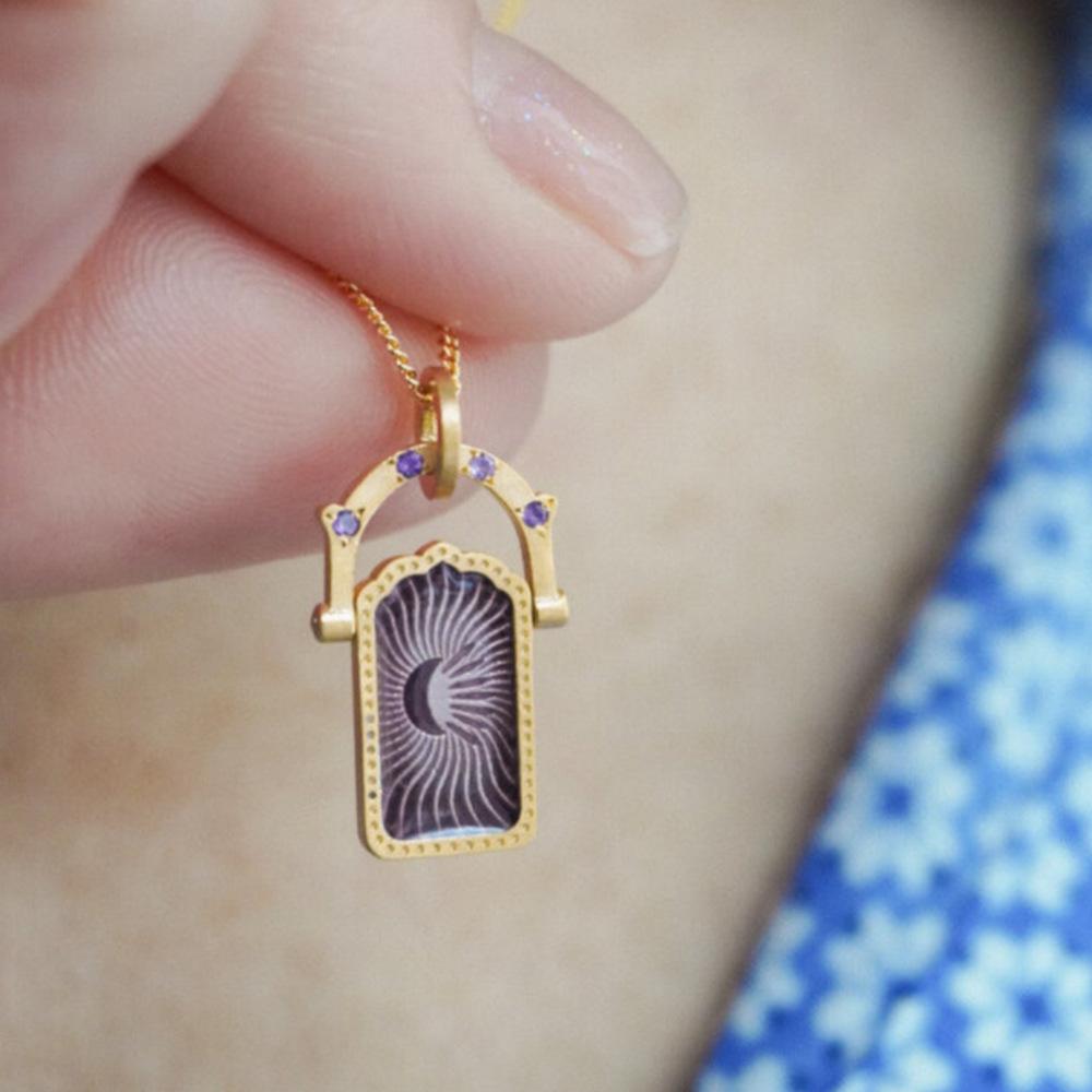 Tarot Shaking Necklace – Guardian Jewelry | Y2K Love Charm Necklace, Titanium Steel Vacuum Furnace, Tarnish-Free Hypoallergenic, High Color Retention, Waterproof Daily Wear, Boho Protection Gift for Her