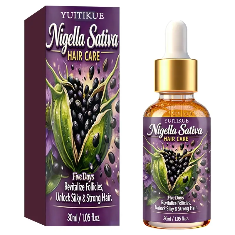 Yuitikue Seed Hair Essence, Haircare Liquid, 5-Day Follicle Revitalization, Smooth Strong Hair, Natural Ingredients, Seed Oil & Vitamin E, 30ML