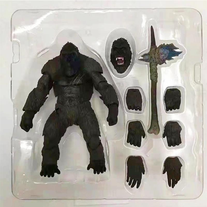 2021 King Kong Vs Godzilla Action Figure Movie Model Movable Joints Chimpanzees Gojira Figma Toys For Children Kids Gifts