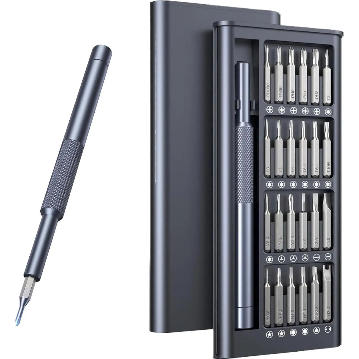 25-IN-1 Precision Small  Set, Professional Mini Bit Tool Set for Glasses, Watch, Ring Doorbell, ,,high-strength steel Screw Driver,, for Mens