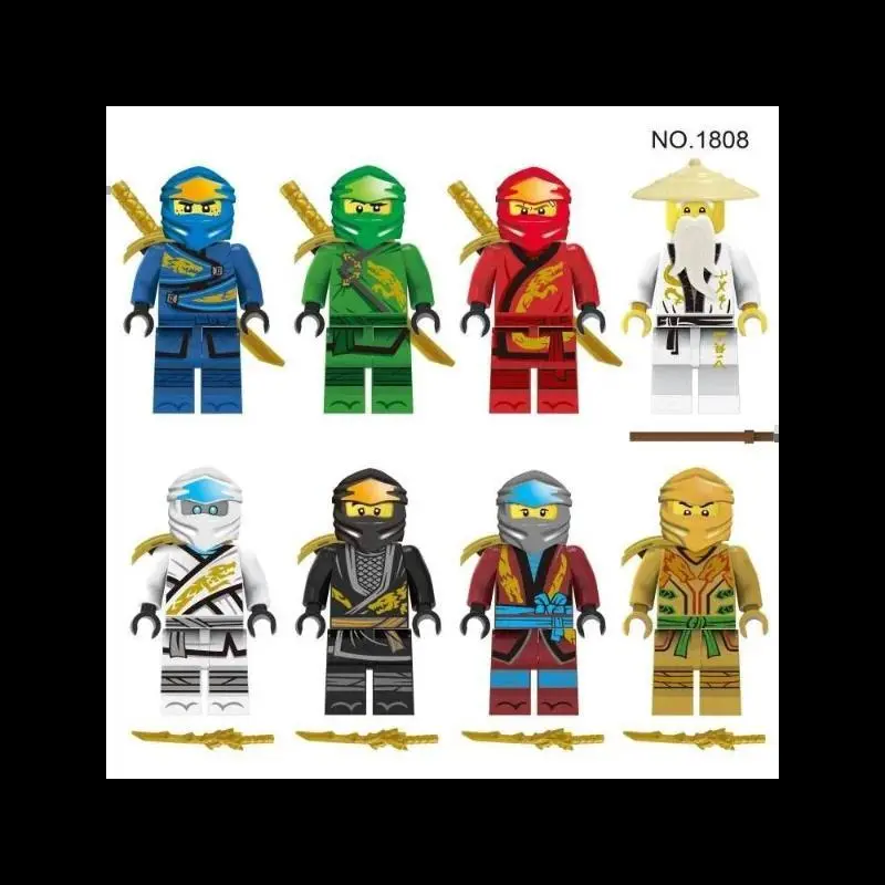 005680 M1810 M1804 M1808 M1637 Ninja, Children's Toys, Birthday Gifts, Cartoon Characters with Building Blocks.