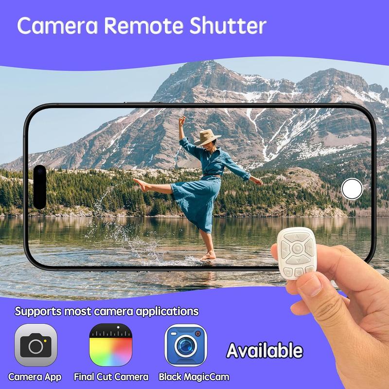 Bluetooth TikTok Ring - Finger Wearable Scrolling Remote | Effortless Video Browsing for Smartphones | Lightweight & Rechargeable (Black) Tech Accessories Camera