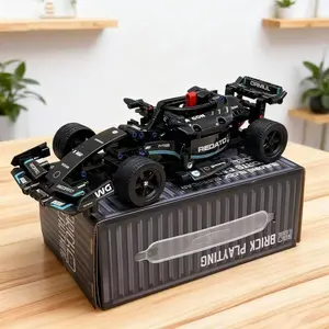 800+pcs Super Building Blocks Race Car, Accessories, Detailed Wooden Model Car, Birthday/xmas/halloween Gift, Building Block Sets