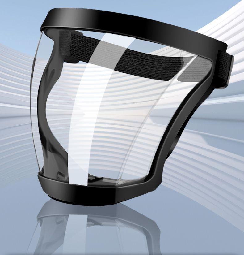 Highly Transparent Protective Face Shield Anti-Fog Anti-Dust Full-Face Hood Anti-Splash Daily Eye Protection for Adults Unisex Adjustable Design Durable Plastic Heat Impact Resistant Easy Drawstring Closure