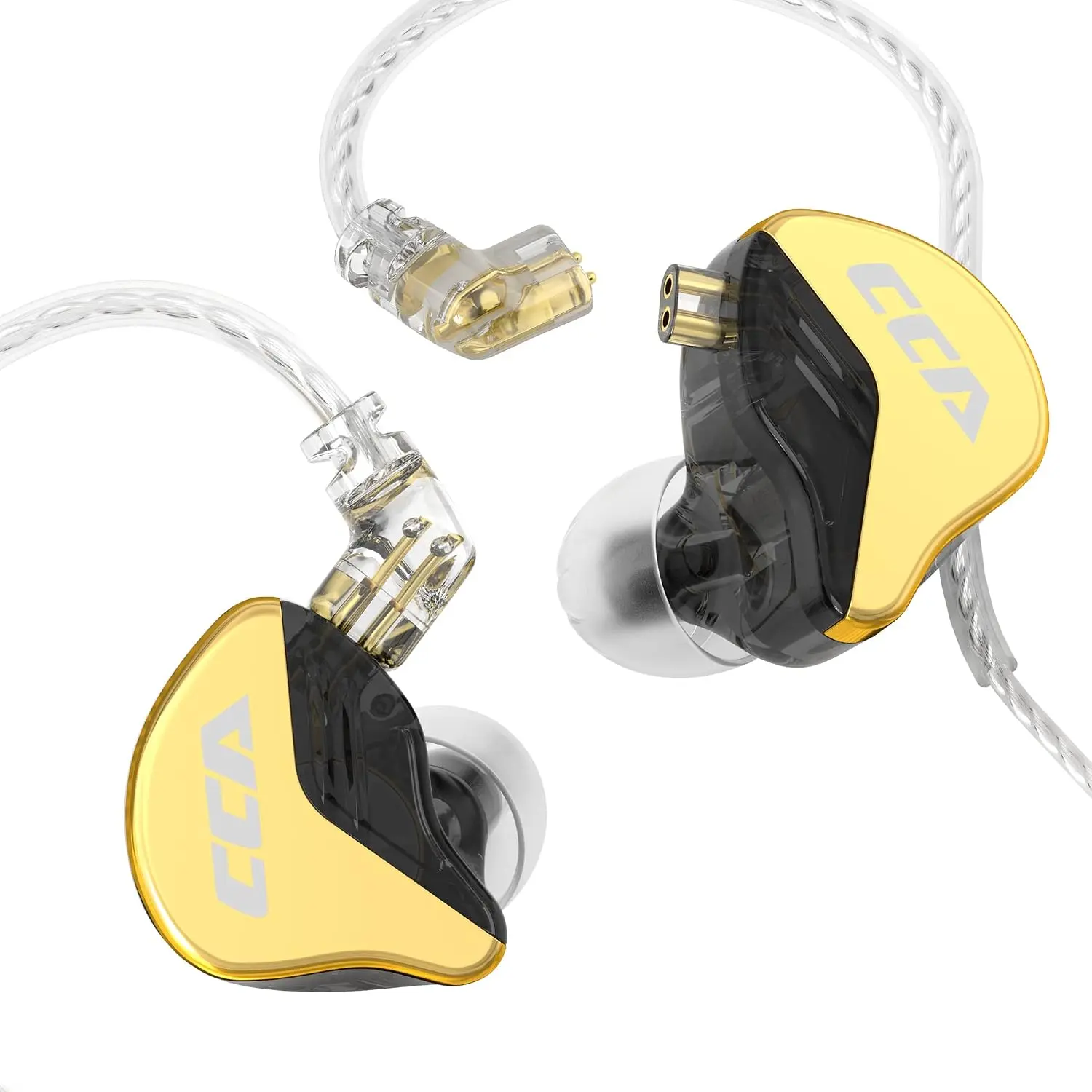 CRA+ in Ear Monitor Earphone, Patented Ultra-Thin Diaphragm Dynamic Driver IEM, Clear Sound & Deep Bass, Wired Earbuds with Tangle-Free Removable Cord