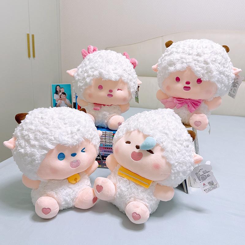 Hug Series Warm Sheep Dolls, Boiling Sheep Plush Toys, Beautiful Sheep Dolls, Little Gray Toys