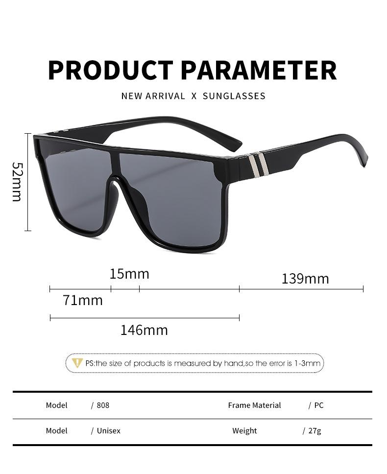 Sunglasses for men and women, true film one-piece sunglasses, outdoor cycling and fishing sunglasses, UV protection