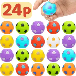 24 Pcs Soccer Party Favors for Kids 4-8 8-12, Mini Fidget Spinners Soccer Ball Toys, Goodie Bags Stuffers for Birthday, Treasure Box Toys for Classroom, Return Gifts for Kidsfidget toys
