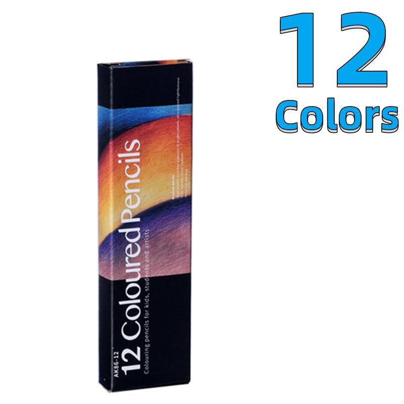 1 Set Professional Wooden Oil-based Colored Pencil, 12/18/24/36/48/72 Colors Hexagon Handle Coloring Pencil For Drawing Sketching, Valentine's Day Gift