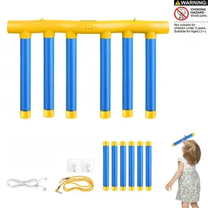 Electric Drop Stick Challenge Game, Adjustable Falling Speed & Music Reflex Training Toy for Kids Indoor Outdoor Activities