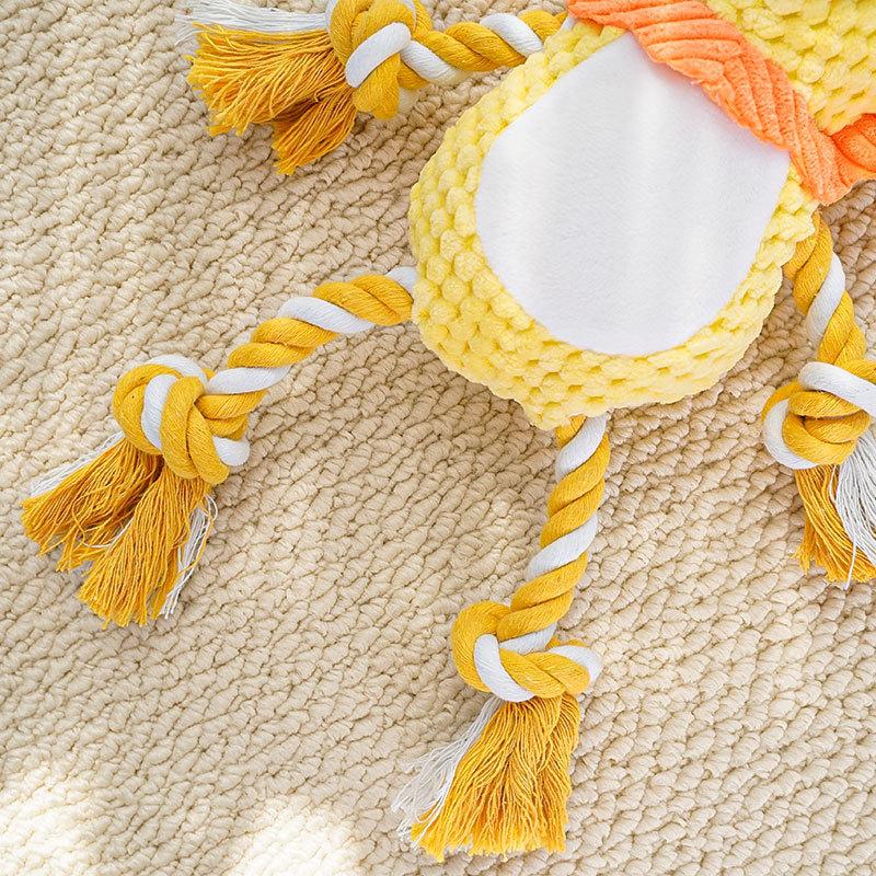 Pet Toys Squeaky Plush for Dogs & Cats, Chew-Resistant Teething, Interactive Boredom Relief