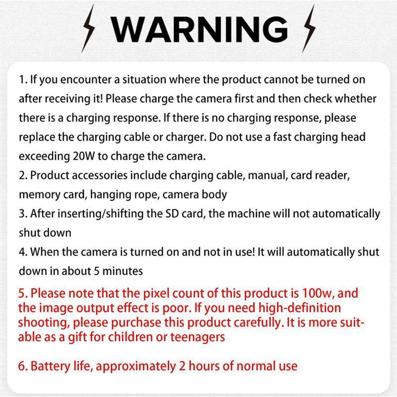 HD Digital Camera, 2.4 Inch Flip Over Display Screen Digital Compact Video Camera for School Photography, Outdoor Camera