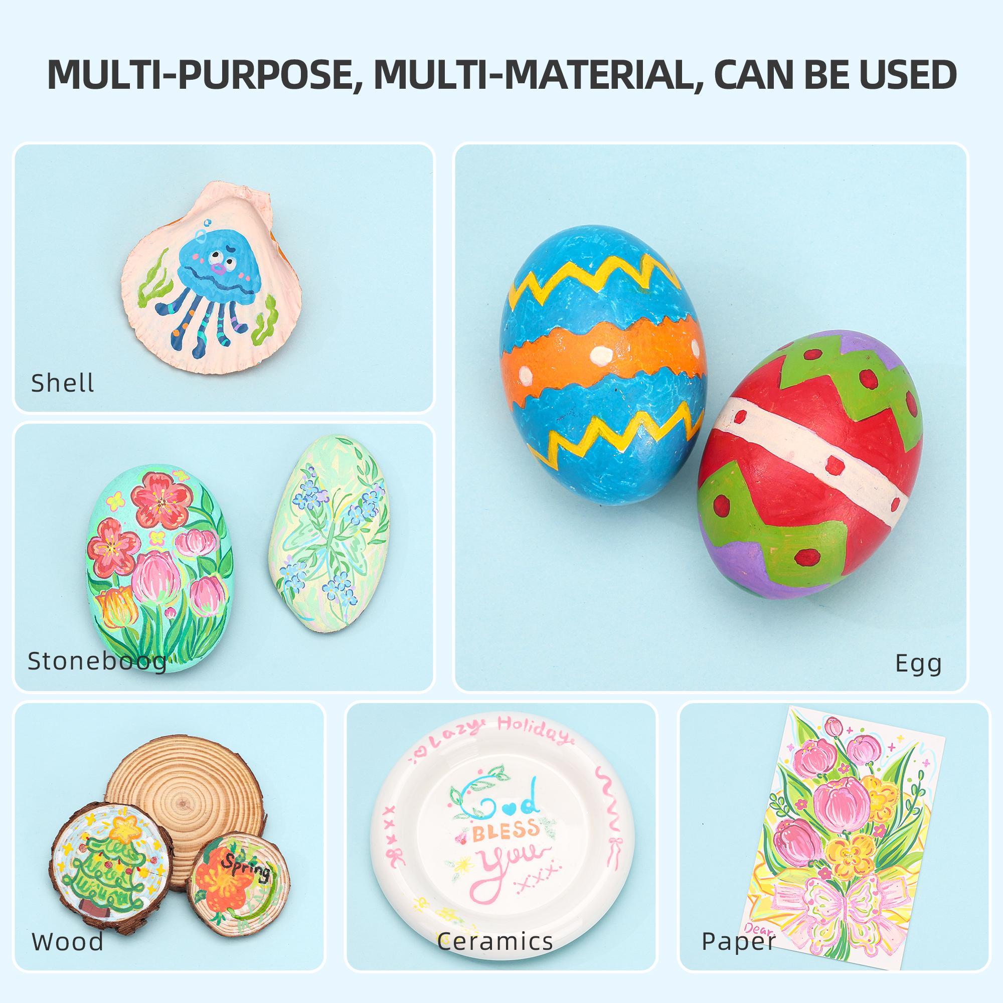 3D Acrylic Gel Pen Set, 1 Box Quick-drying 1.0mm Acrylic Gel Pen, Graffiti Painting Set, Can Take Notes, Mark, Greeting Cards, Fill in Colors, Outline, Acrylic Markers