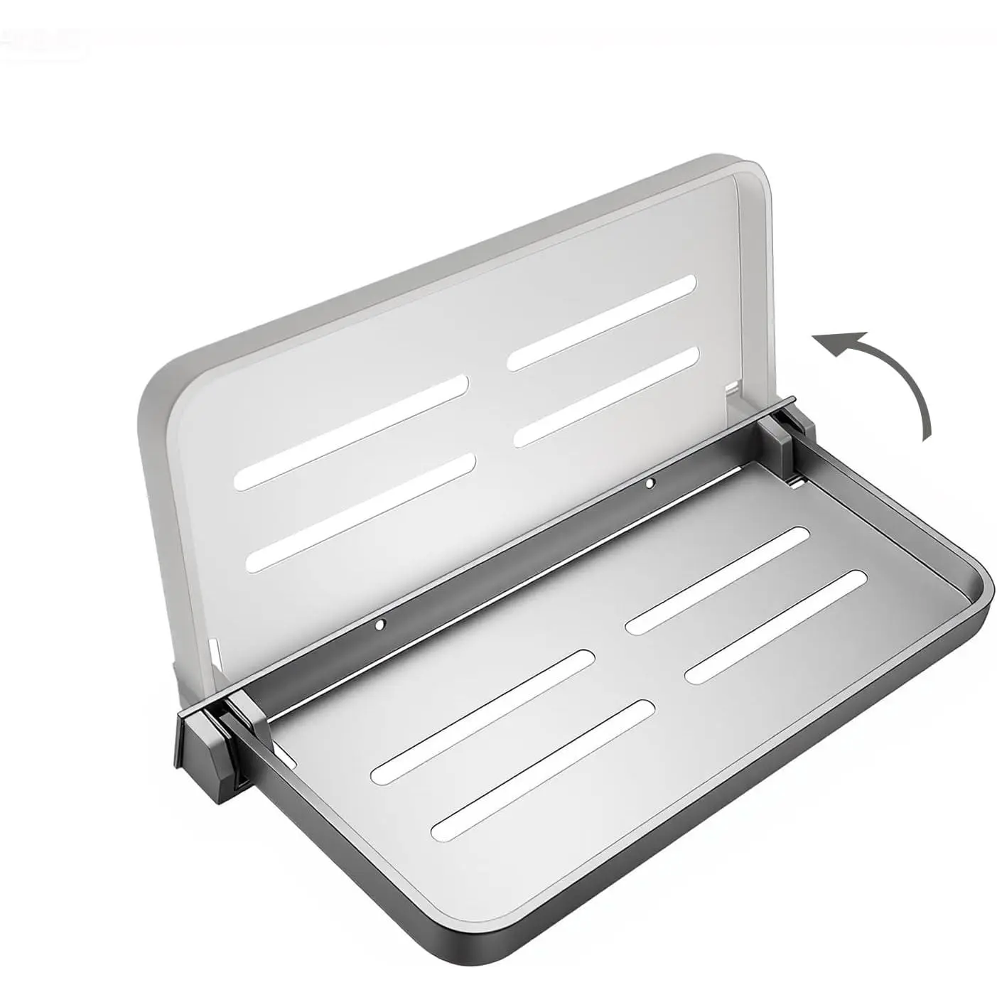 RV  Folding Wall Shelf - Space-Saving Fold-Down RV Shelves for Camper Storage, 11x4.2 Inch Wall-Mounted RV Shelf for Kitchen Bathroom Organization