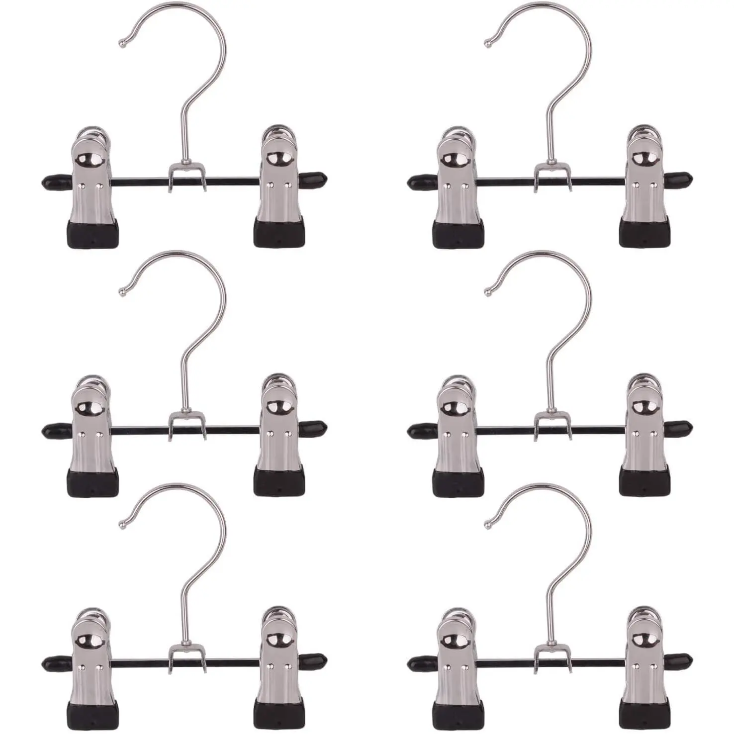 Adjustable Stainless Steel Shoe Rack Pants Folder Multi-Functional Portable Travel Laundry Washing Machine Rack Hooks Socks Clip Boot Hanger Set of 6 (6)