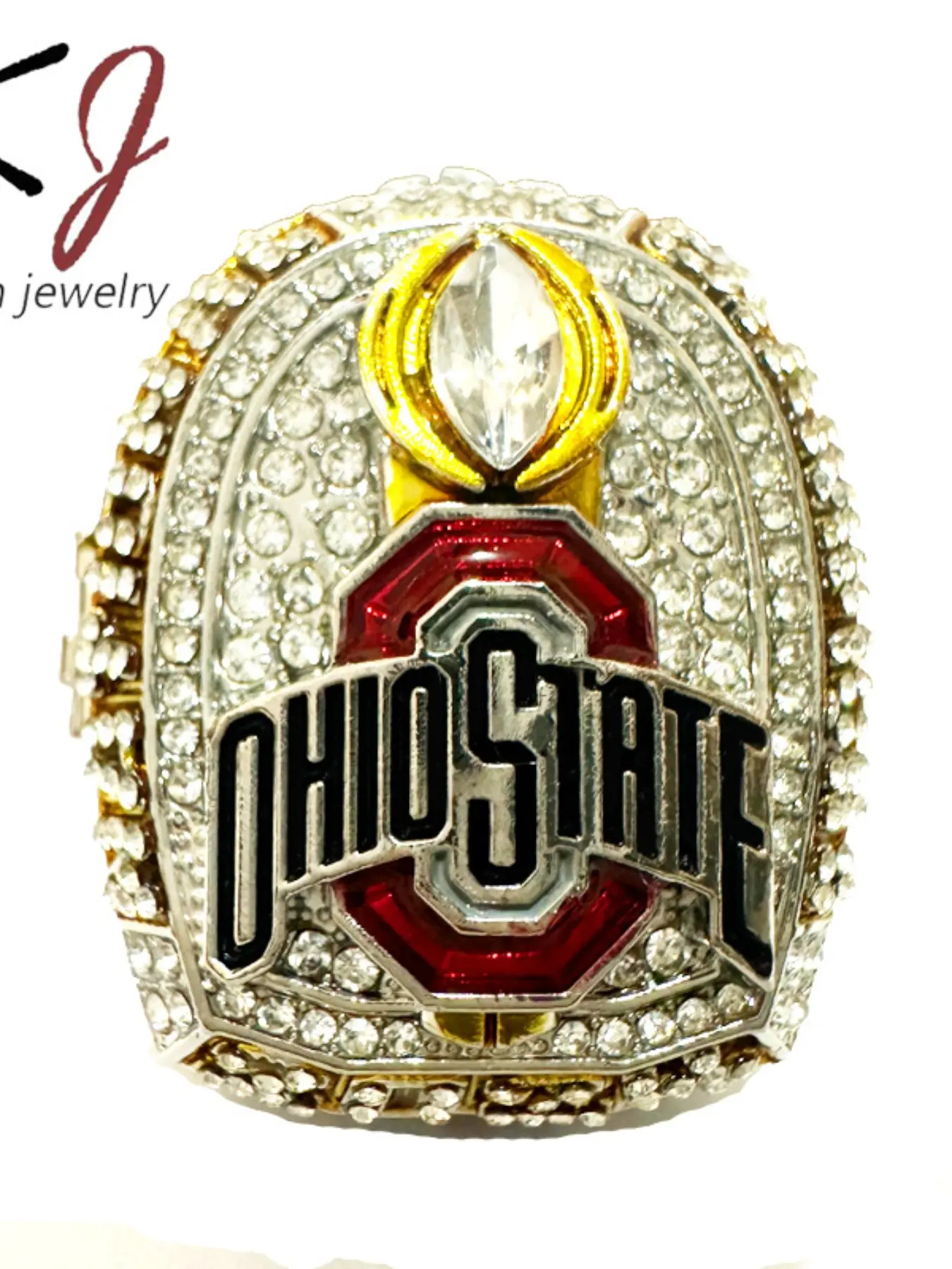 Ohio State Buckeyes Championship Ring, Multi-Color Player Ring, Fan Memorial Gift, Sports Collectible Jewelry